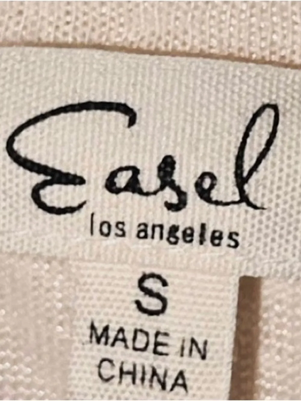 easel Black Script Label oversized Top - Picture 3 of 3